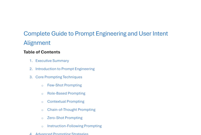 Do prompt engineering for you by Ahmad_ali02 | Fiverr