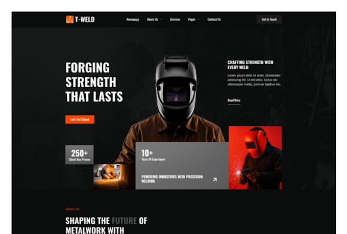 build modern business website design, redesign wordpress, website development