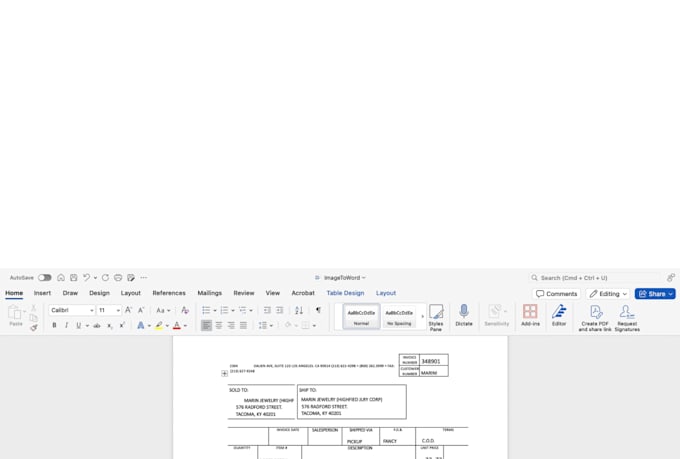 convert PDF and image to editable word and excel files