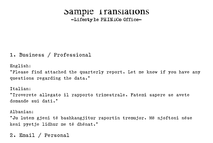 translate your blog to english, albanian, italian