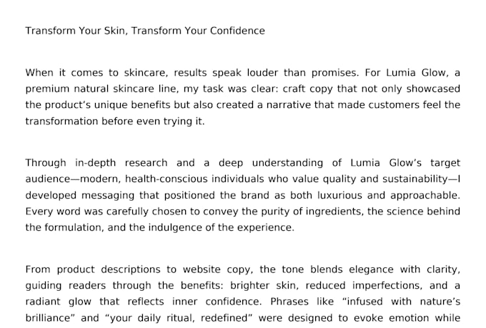 help your business grow with powerful, results driven copy