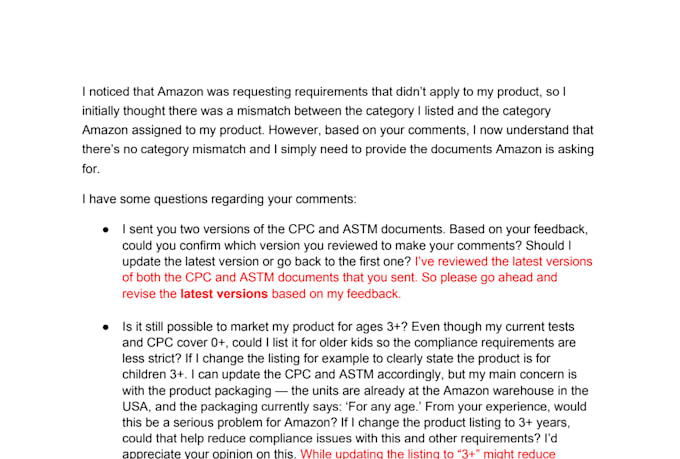 do compliance consultation for amazon walmart and ebay