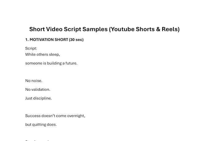 Write youtube shorts and instagram reels scripts using ai by Suyogya_47 ...