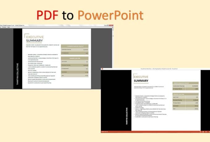 convert PDF to microsoft word, excel, powerpoint