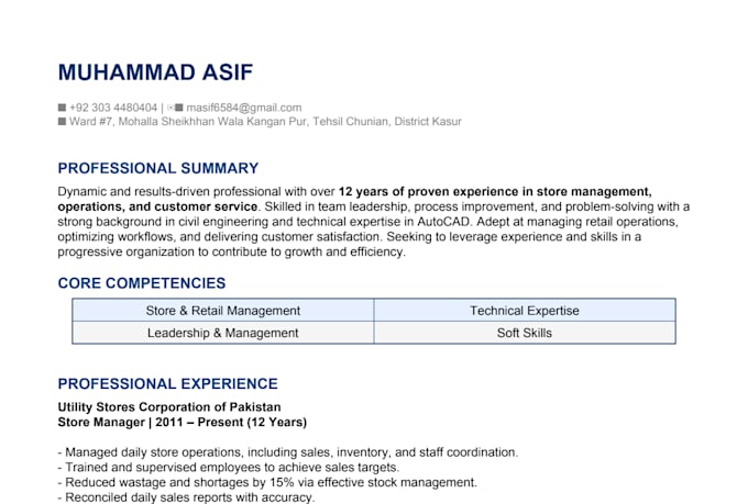 design a professional ats friendly CV and resume using canva
