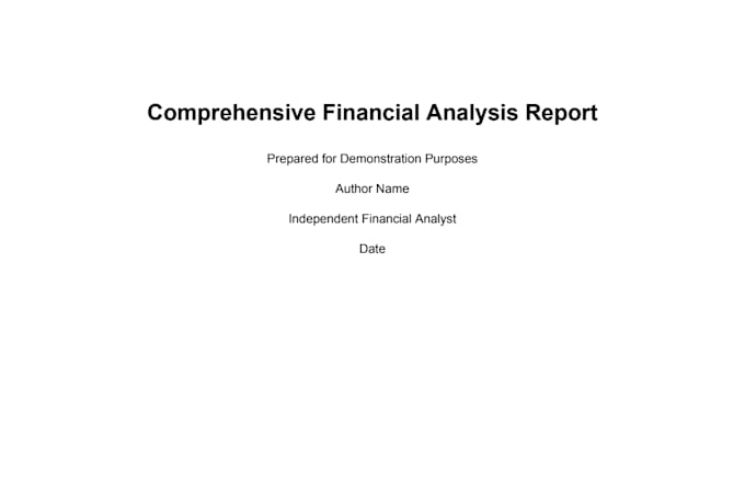do financial analysis valuation and market research