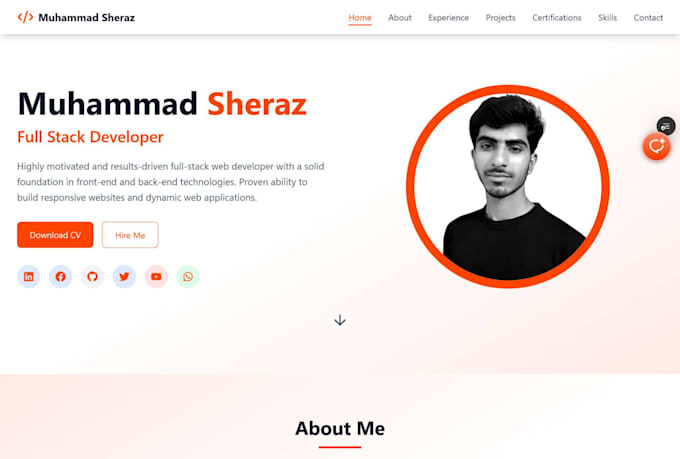 build portfolio website for your skills