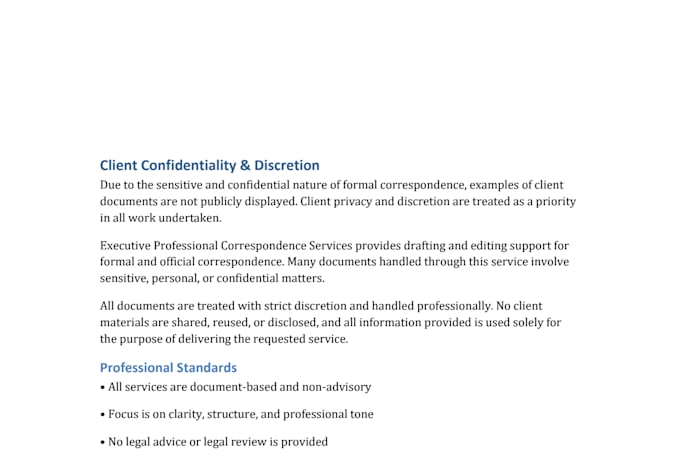 draft or edit professional formal correspondence