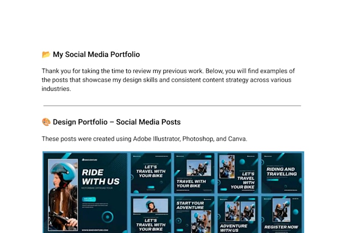 be your social media marketing manager and content creator