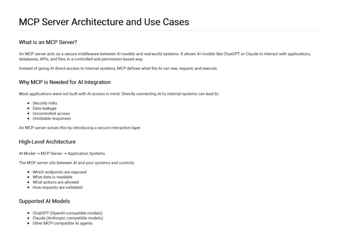 build a secure mcp server for ai integrations