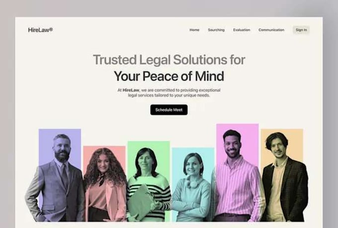 create a professional law firm website with appointment booking