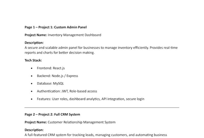 build custom admin panel or CRM using react and node js next js