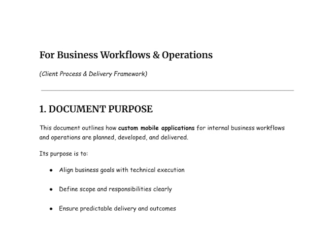 develop a premium custom mobile app for business workflows and operations