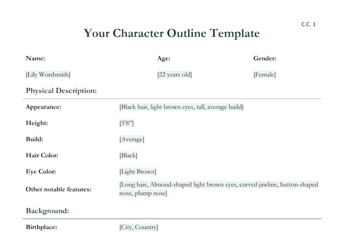 write your dnd character backstory