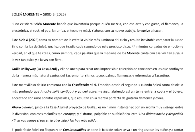 escribiré artículos sobre música, cine y cultura pop para tu blog o web