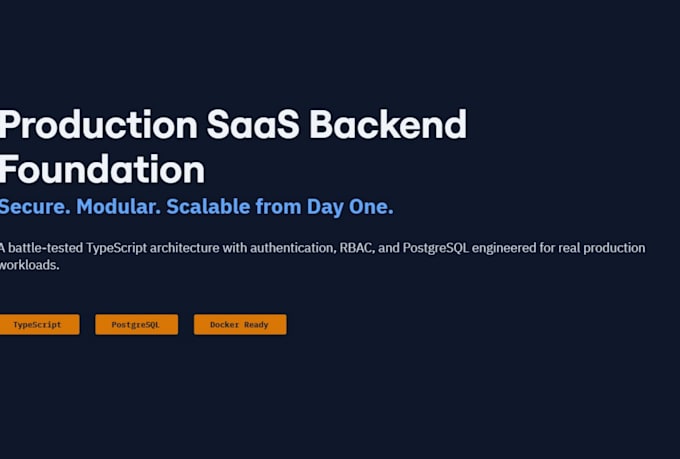 build a saas starter template with auth and admin panel