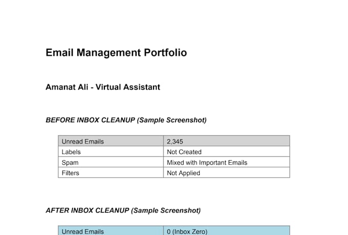 clean, organize and manage your gmail inbox professionally
