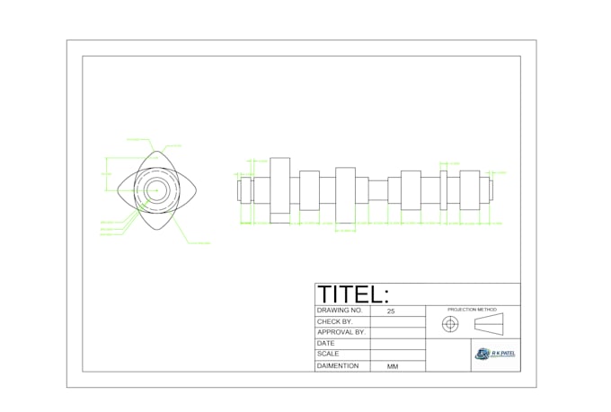 do professional autocad 2d drawing
