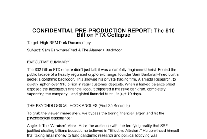 write high rpm youtube documentary scripts
