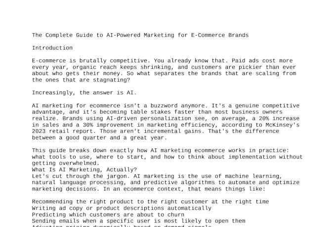 create blog posts and SEO content