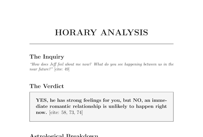 cast a horary chart for an urgent, specific answer