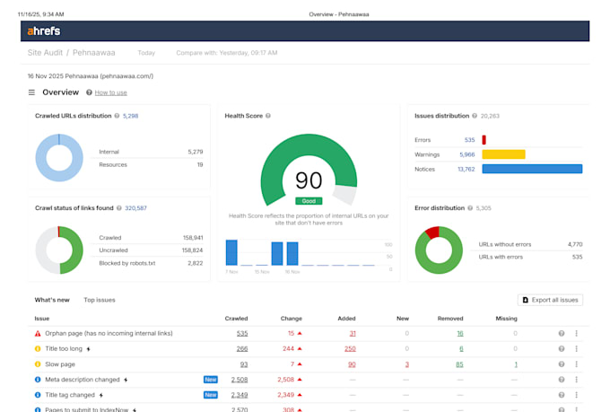 do on page and technical SEO, website audit, google search console indexing