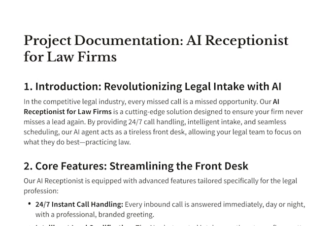 build an ai voice agent for legal intake and law firm automation