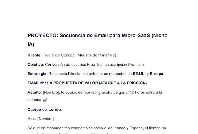 write high converting saas email copy