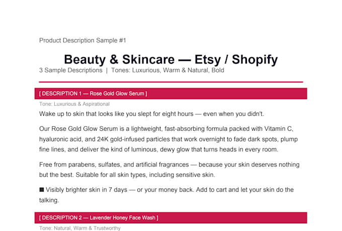 write compelling product descriptions that boost your sales