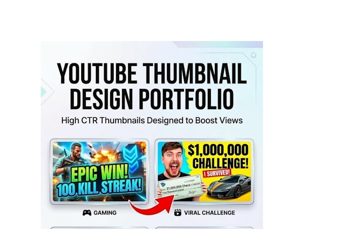 design professional youtube thumbnails for more clicks