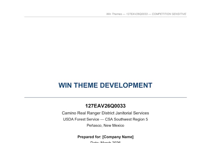 develop win themes and discriminators for your gov proposal