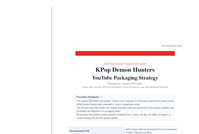 optimize SEO title, description and tags for youtube videos