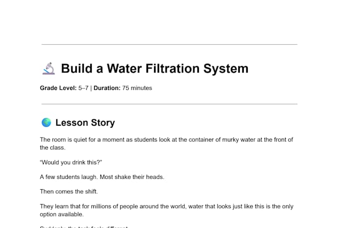 edit and refine your educational curriculum or lesson plans