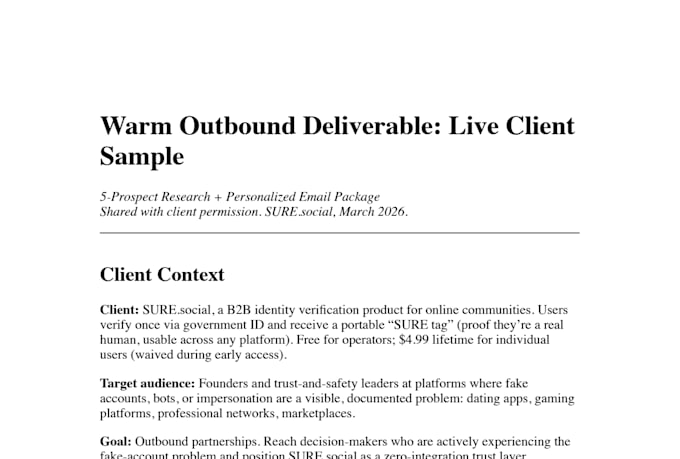 research b2b prospects and write cold emails they will actually respond to