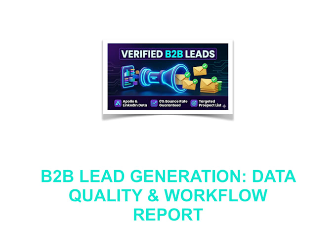 provide high quality b2b lead generation and verified email lists