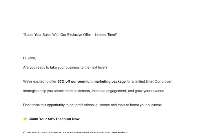 write emails that boost your sales