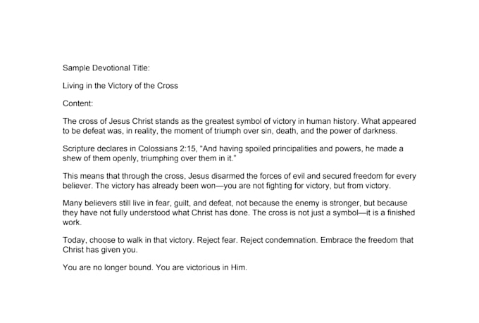 write powerful christian sermons, devotionals, and bible based content