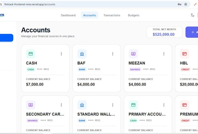 build a modern react dashboard or finance web app