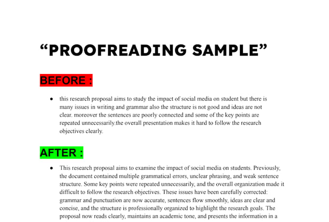 proofread and edit your research proposal or academic paper fast