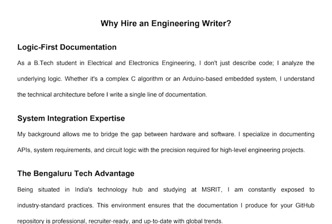 write a professional github readme