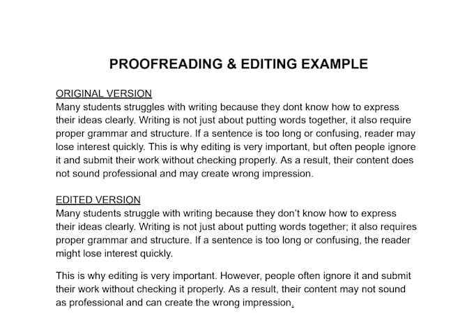 proofread, edit and humanize ai written essays and content