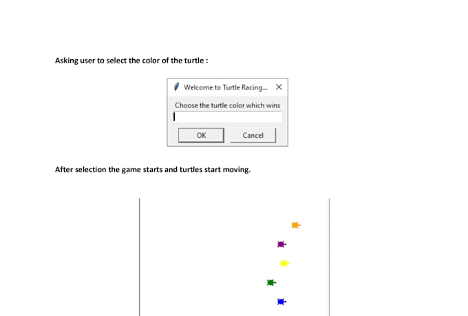 create python turtle games like snake and racing