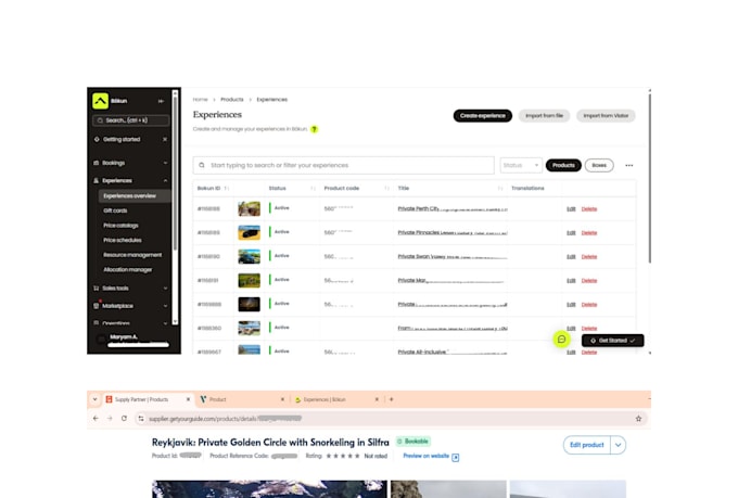 create, optimize, and manage ota listings for tours