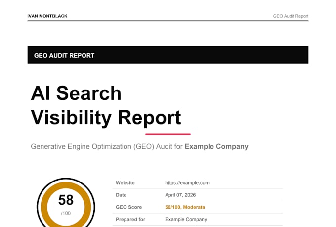 do a comprehensive ai SEO GEO aeo audit for your website