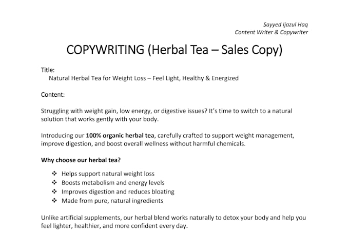 write high converting copy for your business