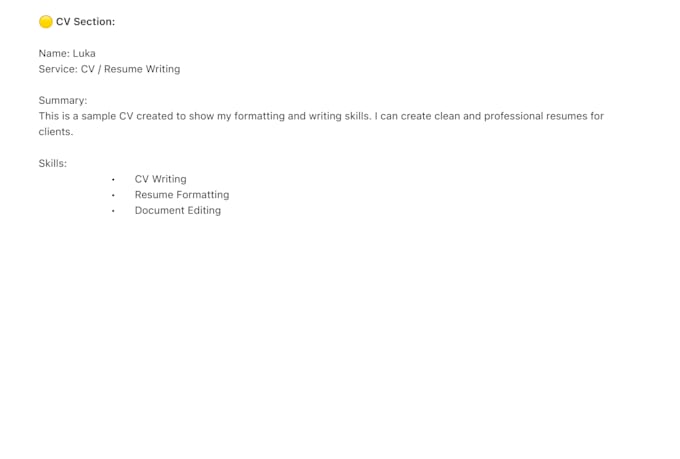 translate text and create cv resume