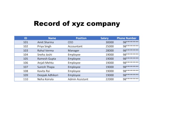 do accurate data entry and excel work