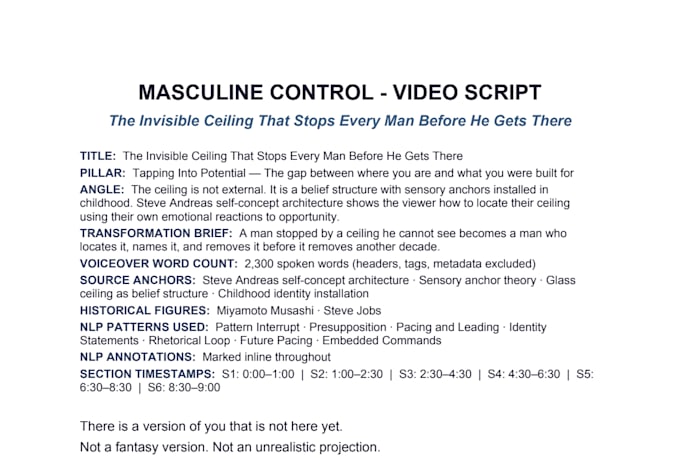 write a viral self improvement script using psychological hooks