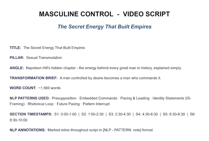 write high retention self improvement scripts with psychological hooks