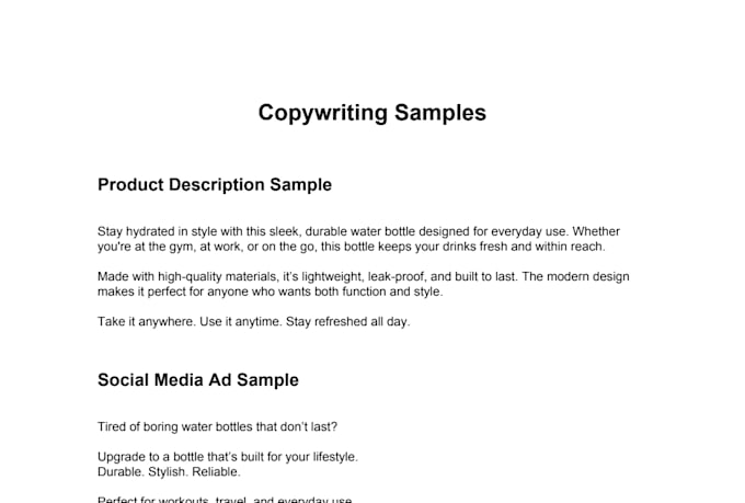 write persuasive copy that converts for your business